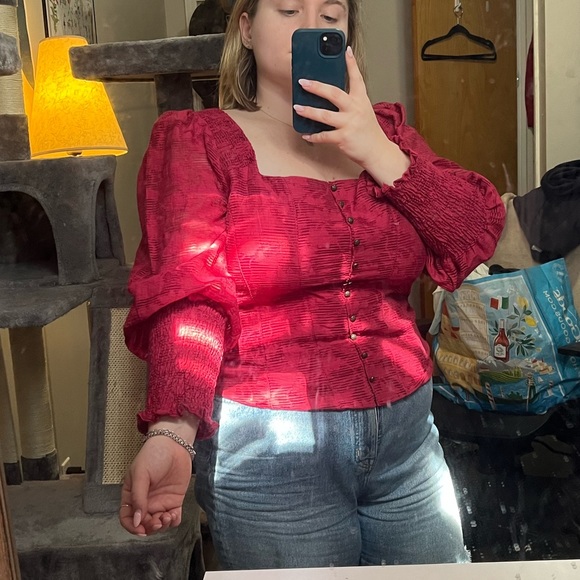 Anthropologie Square-Neck Blouse - Picture 2 of 6